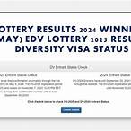 when is the dv lottery results coming out